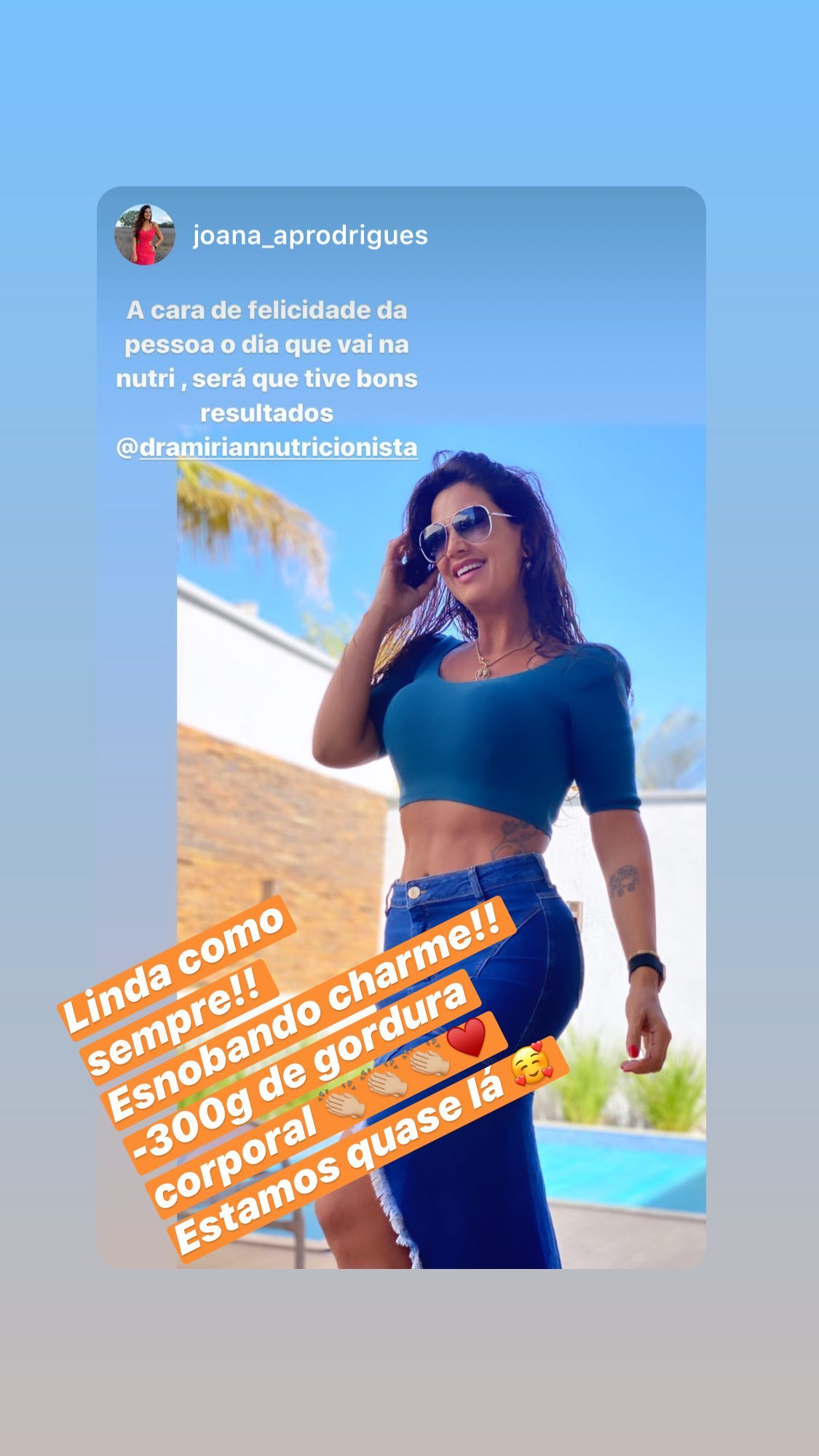 Antes e depois — paciente