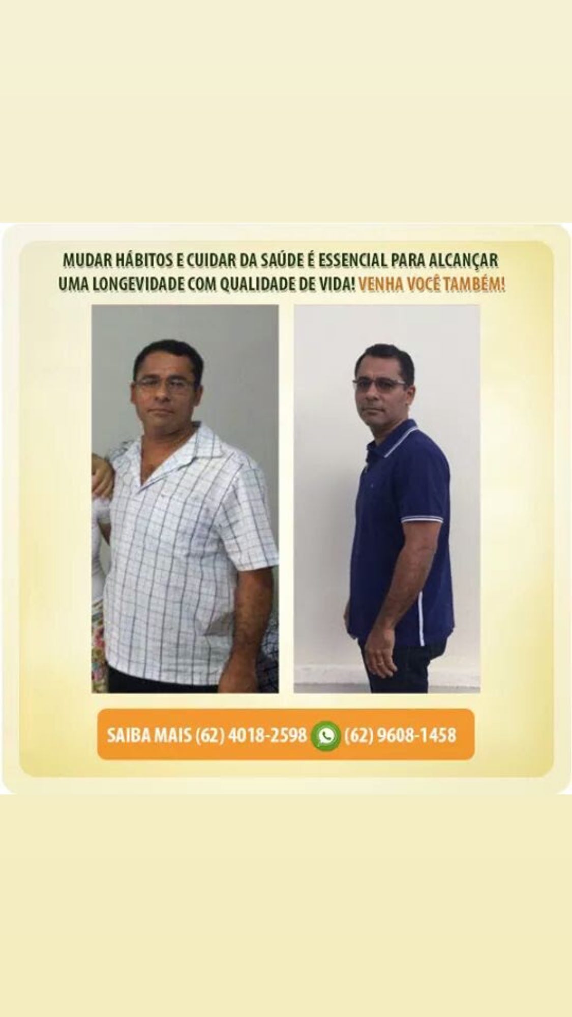 Antes e depois — paciente